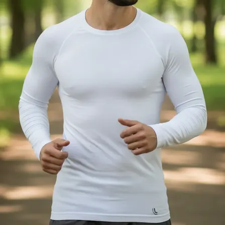 Camiseta Térmica Masculina Run Vb Branco Lupo 1110 - Branco M