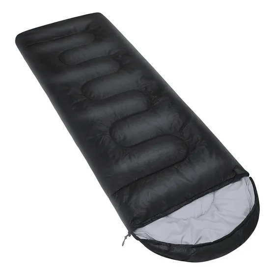 Bolsa De Dormir Discovery Mummy Momia Bolso Termica Camping Color Negro 17745 Ubicación Del Cierre Derecho