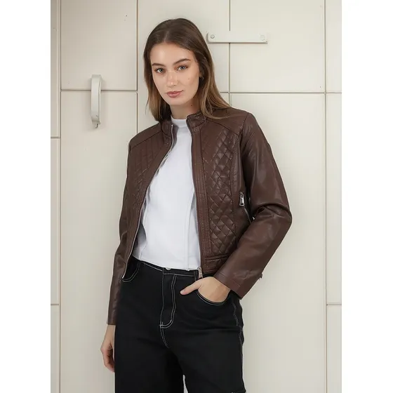 Campera Premium Austin Ecocuero C/ Bolsillos Gu78300 Arizona