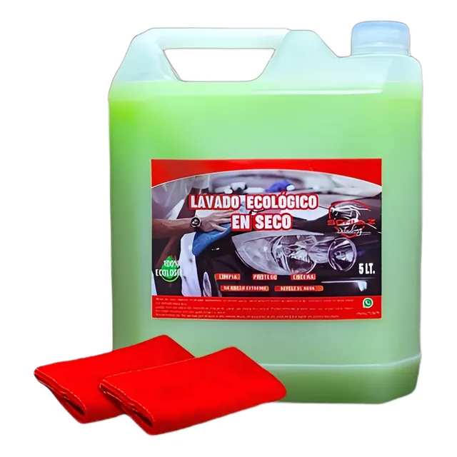 Lavado En Seco Bidón 5 Lt + 2 Paños De Microfibra De Regalo