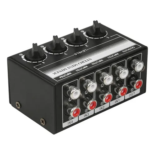 Mesa 4 Canais Mixer Console De Mixagem Mesa De Som