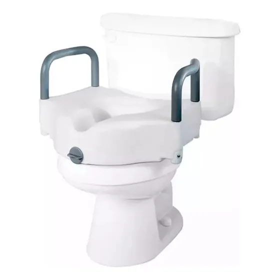 Alza Baño Elevador Especial Wc Con Apoya Brazos