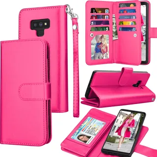 Funda Para Galaxy Note 9 Hot Rosa Piel Sintetica Funda Para Galaxy Note 9 Hot Rosa Piel Sintetica