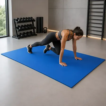 Tapete De Yoga Extra Grande 1,80x1,20 5mm Eva Antiderrapante