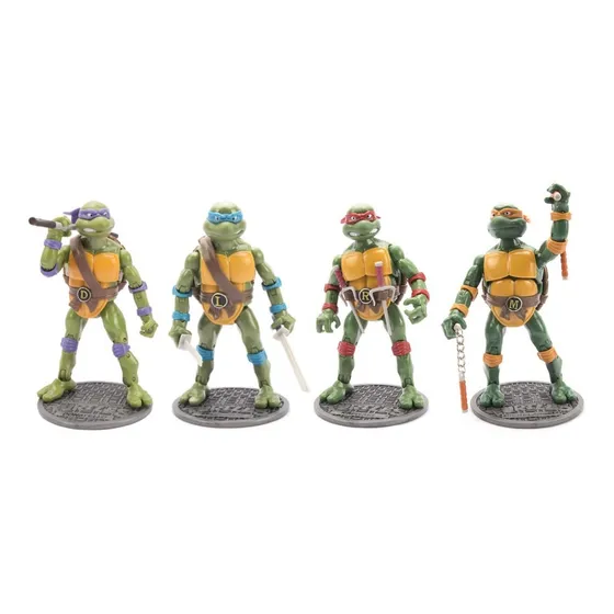 Figura Muñeco Set Tortugas Ninja Juguete Coleccion De 4