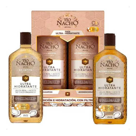 Pack Tio Nacho Ultra Hidratante Shampoo Acondicionador 415ml