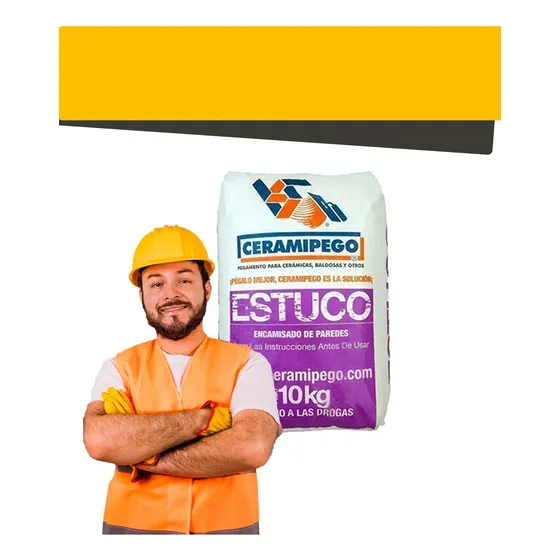Estuco Ceramipego Gris De 10 Kg