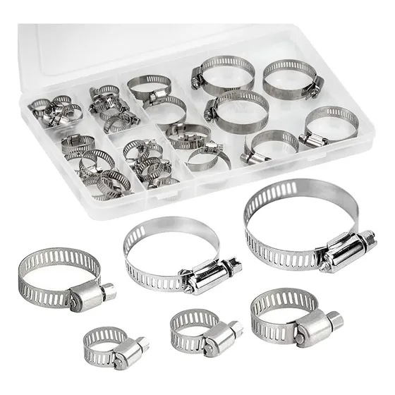 Set De Abrazaderas 28 Piezas 10mm A 38mm Hoteche