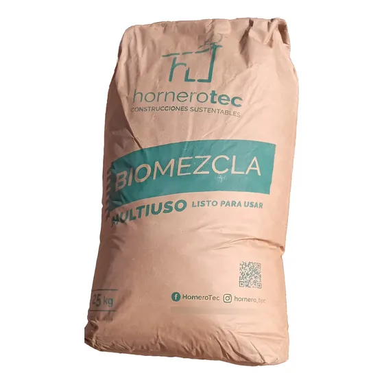 Revoque Natural Multiuso: Biomezcla Hornerotec