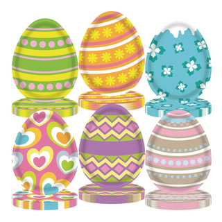 Platos De Papel De Pascua Aciyhn, 48 Unidades, Bandejas Dese Platos De Papel De Pascua Aciyhn, 48 Unidades, Bandejas Dese