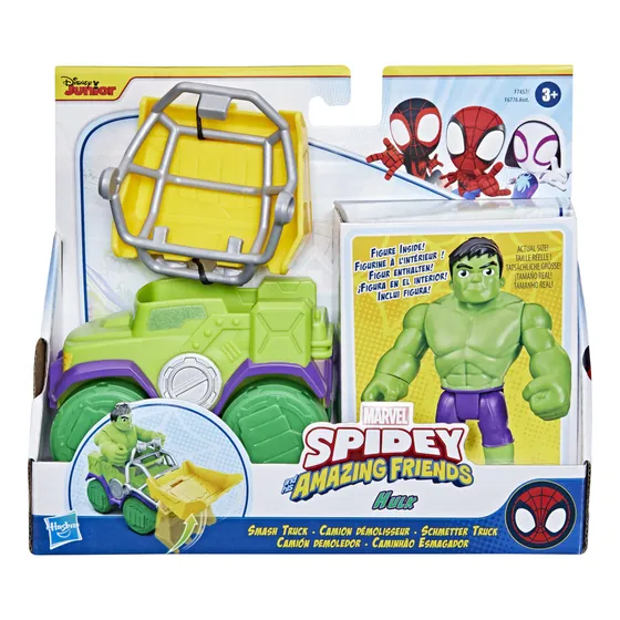 Set Figura Marvel Spidey Y Sorprendentes Amigos Hulk Ub