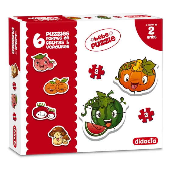 Puzzles Formas Frutas Y Verdur