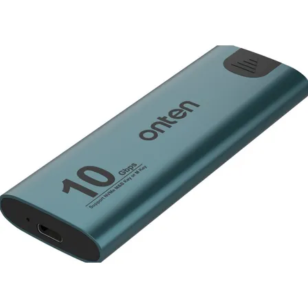 Cofre Ssd M.2 Enclosure Usb-c A Usb-c + Usb-a | Onten Color Azul Petróleo