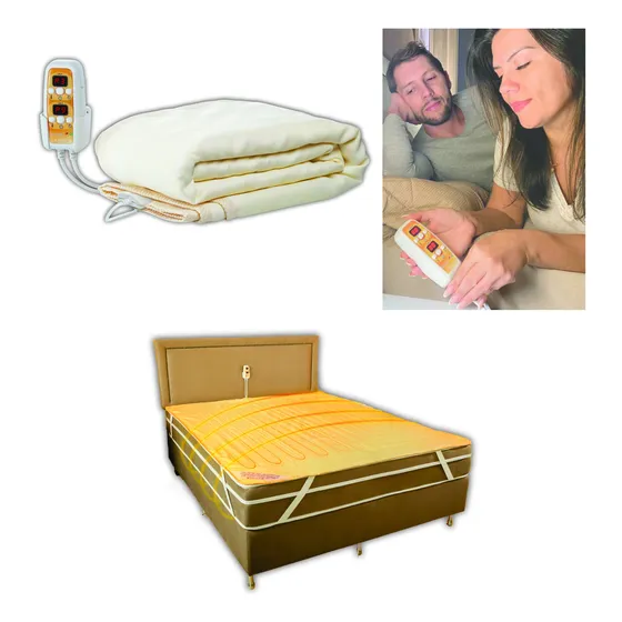Lençol Térmico Queen Size Digital Bivolt - Bioterm - Inmetro