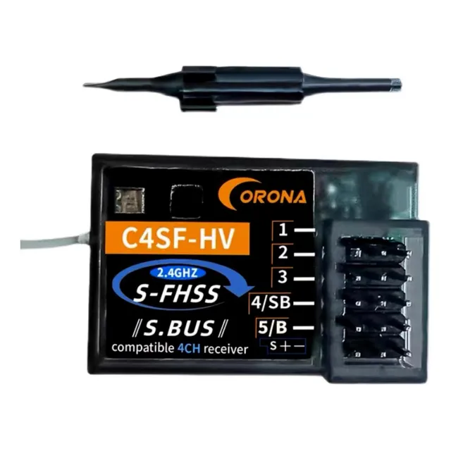 Receptor Corona C4sf 2.4g 4ch Plashproof S-fhss Hv Receiv...