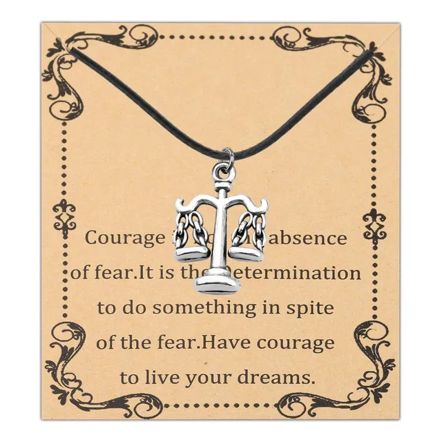 Feelmem Escala De Justicia Charm Abogado Cordón De Cuero Cad