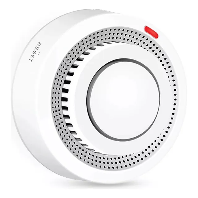 Sensor De Humo Wifi Inteligente Inalambrico App Tuya Smart 