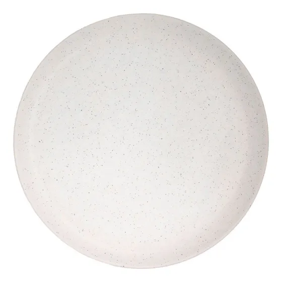 X6 Platos Playos Flat Baunilha Oxford Gris 26cm Cerámica