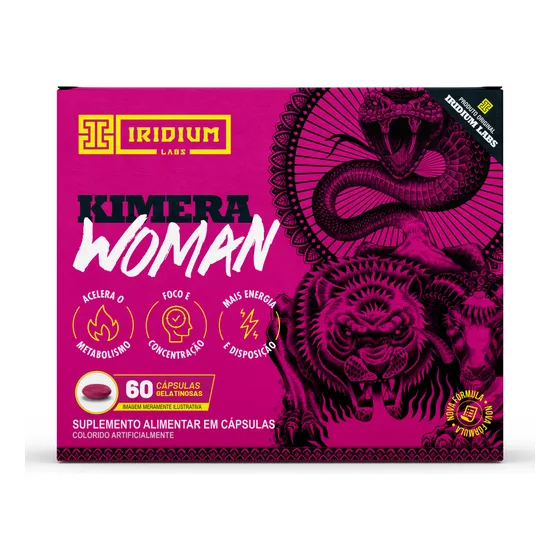 Kimera Woman 60 Caps Termogênico Feminino Iridium Labs Sabor Sem sabor 