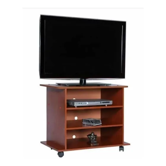 Mesa Para Tv Y Video En Madera Con Rueditas 