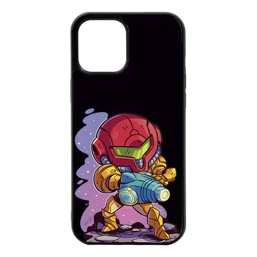 Funda Protector Case Para iPhone 12 Mini Metroid Nombre Del Diseño Metroid Color Negro