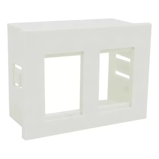 Pack X10 Cajas De Aloje Doble Módulo Rj45 Y Rj11 Cambre 6974