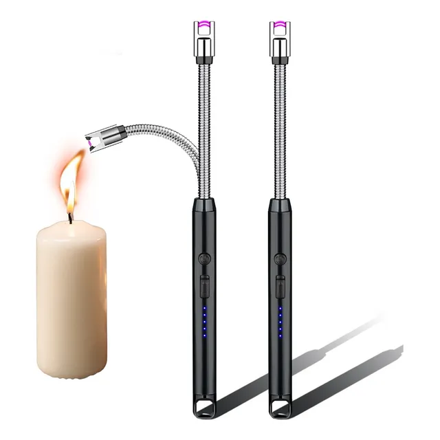 2pzs 360° Encendedor Electronico Recargable Lighter Multiuso