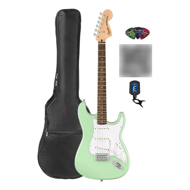 Guitarra Electrica Verde Surf Estuche Afinador Pua Video