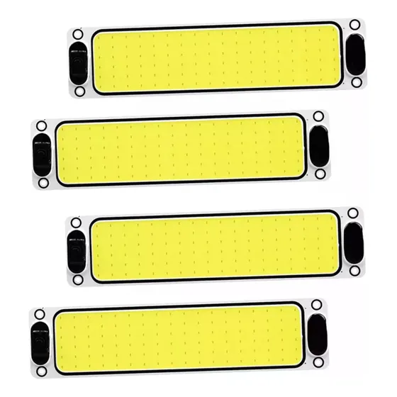 Kit 4 Plafon Led Cob C/ Tecla On/off 10w 25cm 12v 24v