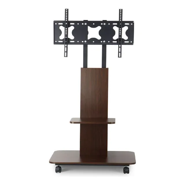Soporte Tv Con Ruedas De 32 A 65 Panel De Madera Color Único