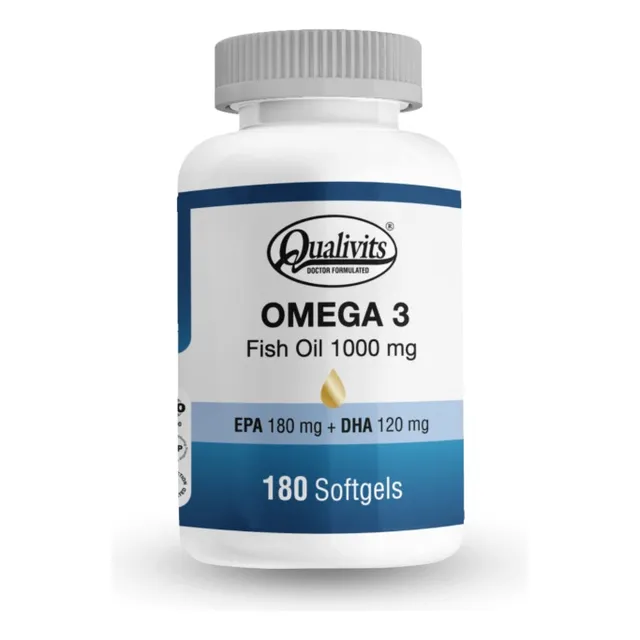 Omega 3 Fish Oil 1000mg Qualivits X 100 Cápsulas Blandas