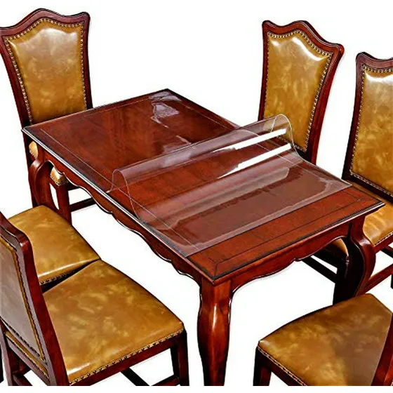 Protector De Mesa 40 X78  Plástico Transparente Fácil De Lim