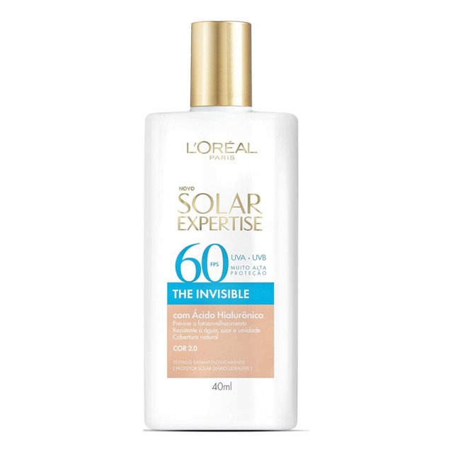 Protetor Solar Facial Expertise The Invisible Fps60 Cor 2.0 40g L'oreal Paris Protetor Solar Facial Expertise The Invisible Fps60 Cor 2.0 40g L'oreal Paris