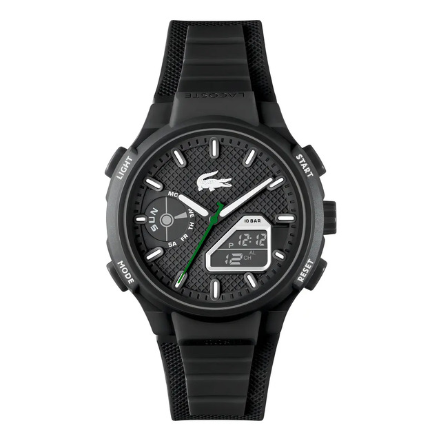 Relógio Lacoste Lc33 Masculino Borracha Preto 2011365 Preto