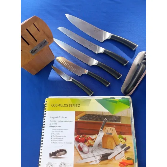 Juego De Cuchillos Profesionales Serie Z Rena Ware +amolador