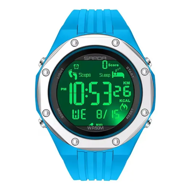 Reloj Deportivo Sanda 6117 Multifuncional Correa De Silicona
