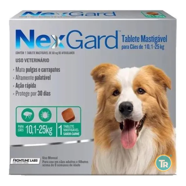 Pastilla Antipulgas Nexgard Perros 10 - 25kg + E Gratis