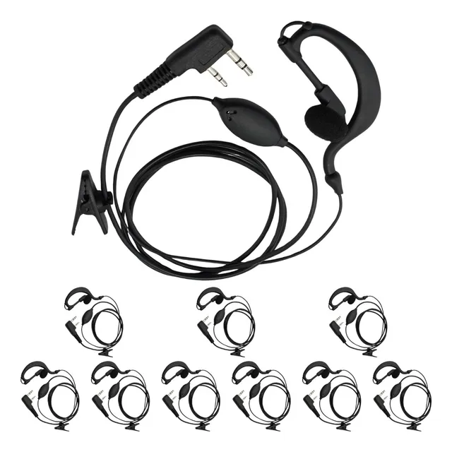 X10 Manos Libres Microfono Radio Walkie Auriculares Tacticos