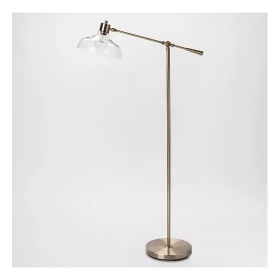 Lámpara De Pie Estilo Moderno E27 Dorado Ajustable Usa