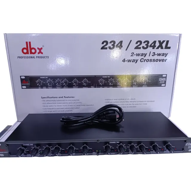 Crossover Profesional Dbx 234xl 2y3 Vías Esteros 4 Vias Cean