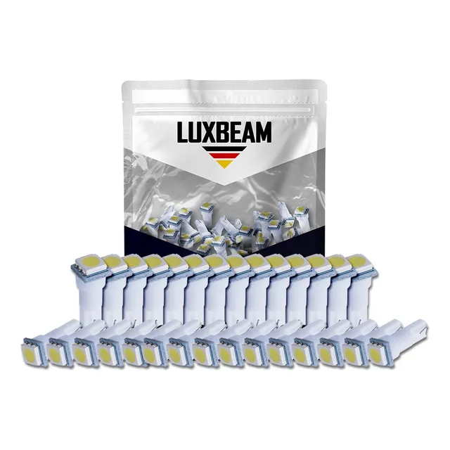 Kit 30 Lampada T5 24v Led Branca Pinginho Luz Atacado Azul