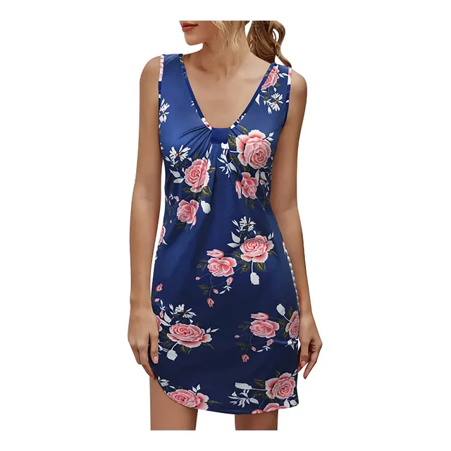 Vestido Nuevo Verano Para Mujer 2022 Estampado Suelto Swing