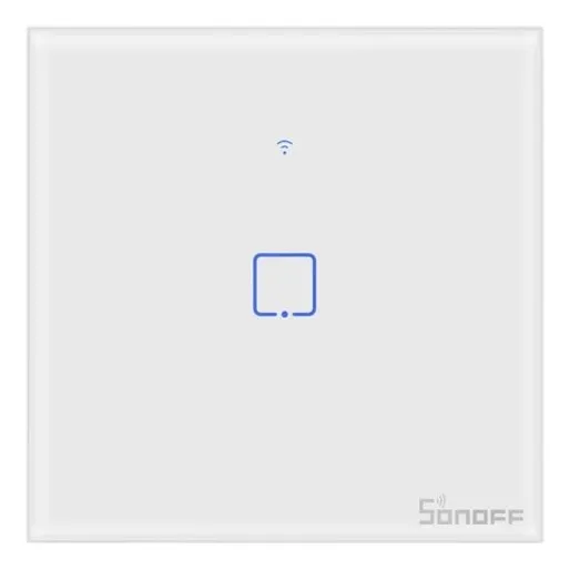 Interruptor De Pared Táctil Wifi Sonoff Tx T1eu1c 1 Canal