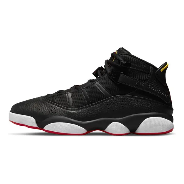 Tenis Baloncesto 6 Anillo Para Hombre 11 Negro Blanco Rojo