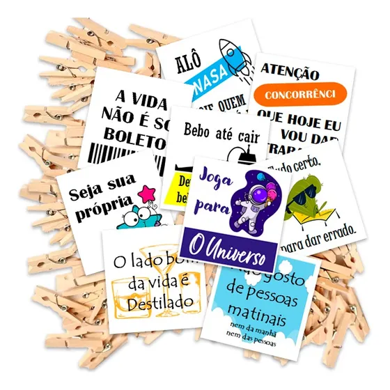 Kit 100 Tags Para Drinks E Pregadores Naturais