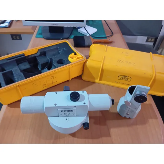 Nivel Automático Zeiss Ni2 Micrómetro Topografía Mira Invar