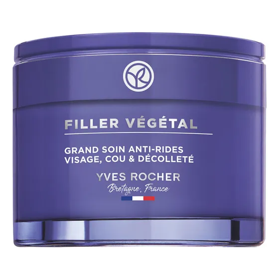 Yves Rocher Crema Facial Escote Ácido Hialurónico Día Noche Aplicación Día/Noche Filler Végétal 75 mL