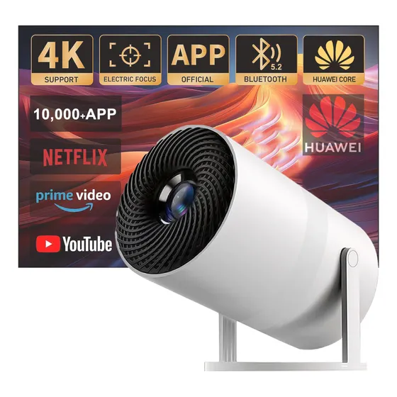 Proyector mini Porik Android Mini 4K Proyector 11000LM Wifi 11000lm blanco 127V