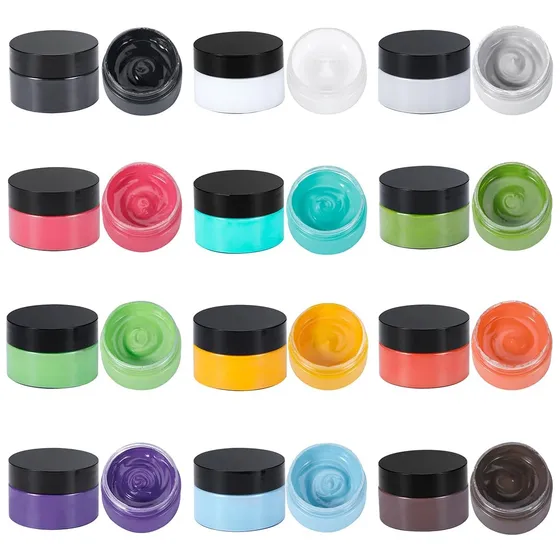 Pasta De Pintura Reusable Para Seda Y Chalkboard, 12 Colores