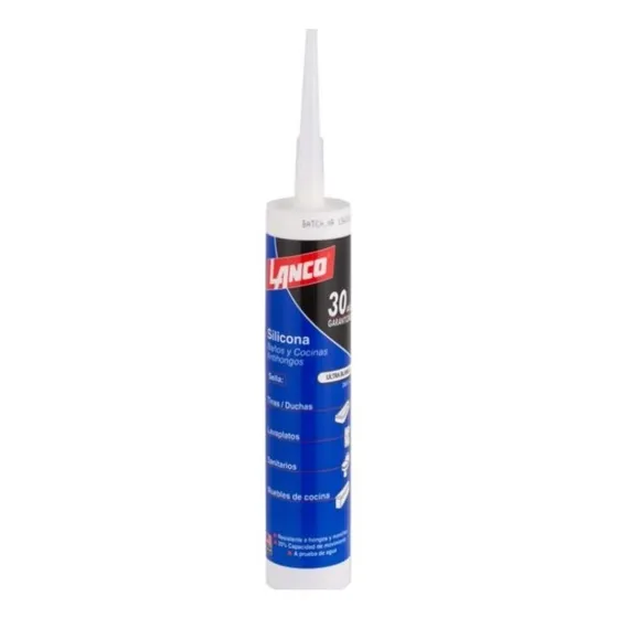 Silicona Transparente Baño/cocina C/fungicida 300ml (lanco) 
